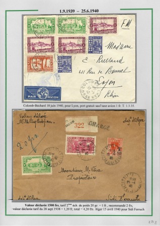 La seconde guerre mondiale en Algérie 1939 - 1942; 