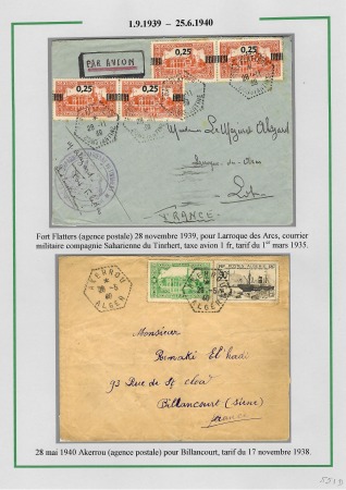 La seconde guerre mondiale en Algérie 1939 - 1942; 