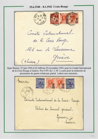 La seconde guerre mondiale en Algérie 1939 - 1942; 