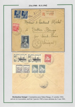 La seconde guerre mondiale en Algérie 1939 - 1942; 