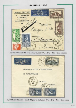 La seconde guerre mondiale en Algérie 1939 - 1942; 