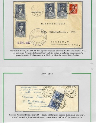 La seconde guerre mondiale en Algérie 1939 - 1942; 