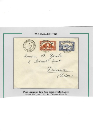 La seconde guerre mondiale en Algérie 1939 - 1942; 
