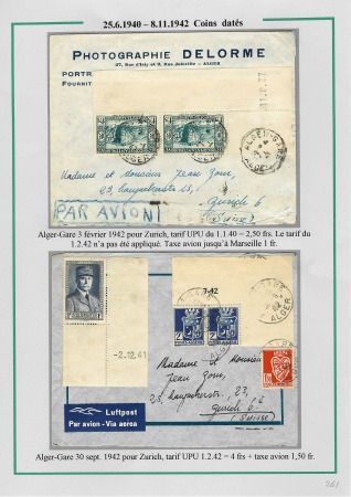 La seconde guerre mondiale en Algérie 1939 - 1942; 