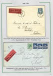 Album brun-rouge contenant 10 plis 1919 - 1934 don