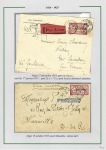 Album brun-rouge contenant 10 plis 1919 - 1934 don