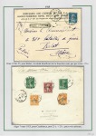 Album brun-rouge contenant 10 plis 1919 - 1934 don