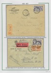 Album brun-rouge contenant 10 plis 1919 - 1934 don