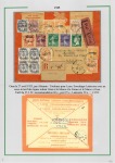 Album brun-rouge contenant 10 plis 1919 - 1934 don