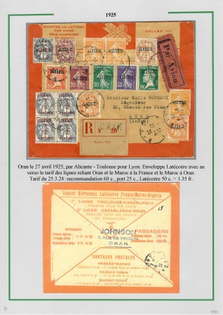 Album brun-rouge contenant 10 plis 1919 - 1934 don