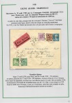 Album brun-rouge contenant 10 plis 1919 - 1934 don