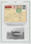 Album brun-rouge contenant 10 plis 1919 - 1934 don