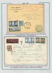 Album brun-rouge contenant 10 plis 1919 - 1934 don