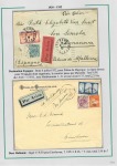 Album brun-rouge contenant 10 plis 1919 - 1934 don