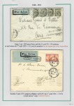 Album brun-rouge contenant 10 plis 1919 - 1934 don