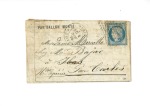 N°37, def, OBL étoile 22 + CAD "Paris R. Taitbout"