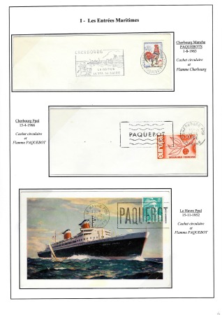 2 lettres avec OBL mécaniques différentes "Cherbou