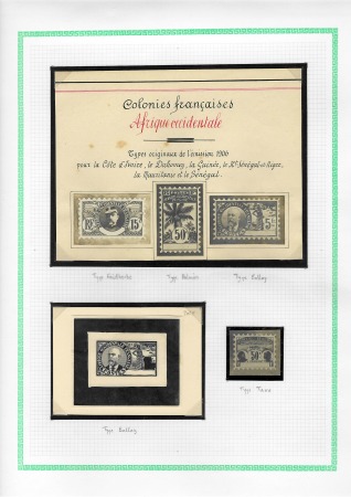 Faidherbe, Palmier, Ballay, 3 photos sans légende