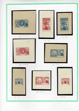 Bel ensemble de 8 petites épreuves Faidherbe, Palm