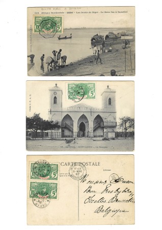 9 cartes postales aff. Sénégal n°33 (8) et 34 (1) 