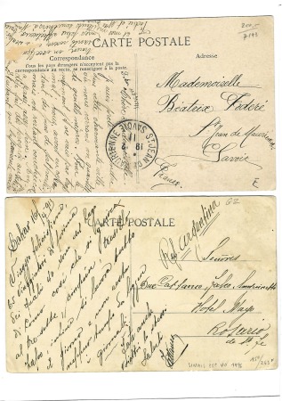 2 cartes postales de Dakar : Sénégal n°34 OBL CAD