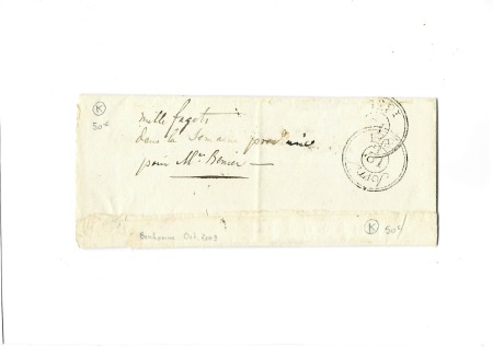 PARIS VINCENNES : Double cursive "60 Fontenay aux Bois