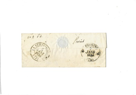 Double cursive "72 Noisy le Grand Vincennes" (1832