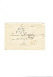 Lettre sans timbre pour Paris avec CAD T17 "Vincen