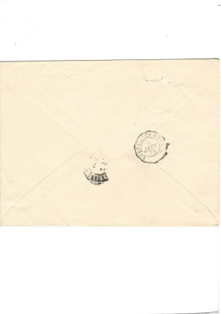 Lettre avec franchise noire "Ministre de l'instruc