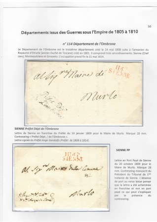 N°114 département de l'Ombrone - 2 lettres : l'une