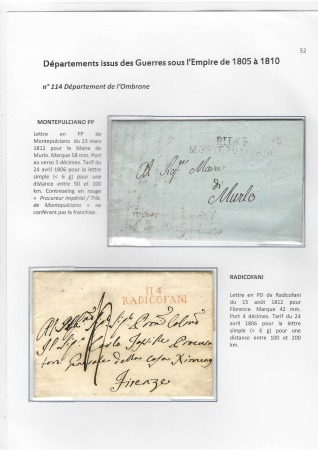 N°114 département de l'Ombrone - 2 lettres : l'une