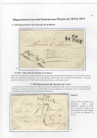 N°119 département des Bouches de la Meuse : lettre