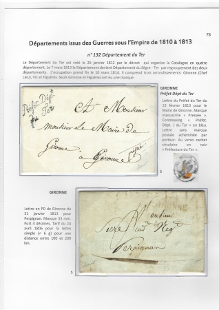 N°132 département du Ter - 2 lettres : l'une avec 