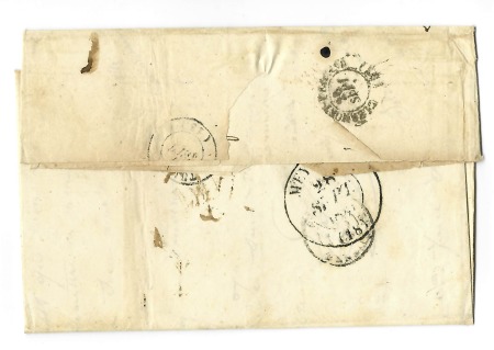 Lettre de Saint-Denis pour Brive avec CAD d'entrée 