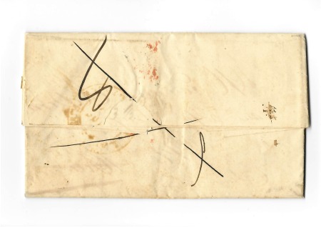 Lettre de Paris avec CAD rouge "Bureau central" (1