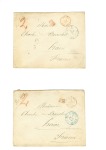 Ensemble de 9 lettres adressées au même destinatai