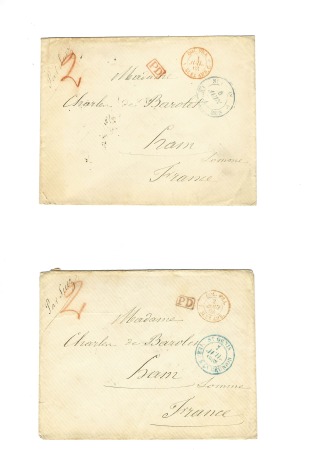 Ensemble de 9 lettres adressées au même destinatai