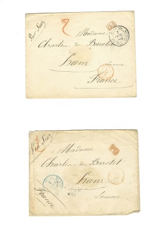 Ensemble de 9 lettres adressées au même destinatai