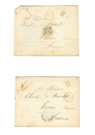 Ensemble de 9 lettres adressées au même destinatai