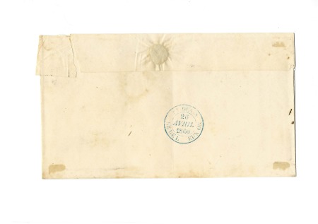 Lettre locale pour Saint-Denis avec CAD noir "St L