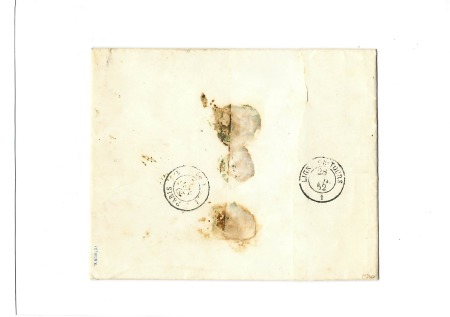 Lettre pour Paris "Par le premier navire partant p