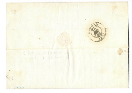 Lettre pour Nantes avec CAD rouge "St Paul ile Bou