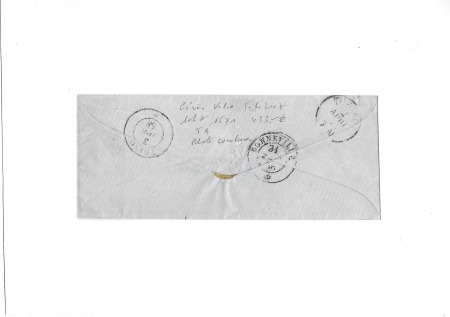 TANINGE càd sarde 31.05.1858 sur n° 12 de Sardaigne