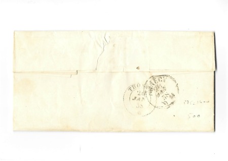 THONES càd sarde 25.01.1858 sur n° 12 de Sardaigne