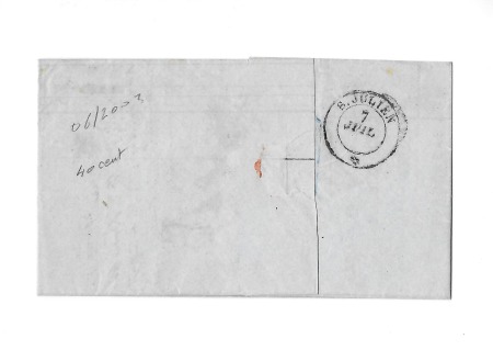 ANNECY càd sarde 6 juin 60 sur n° 16 de France (touché)