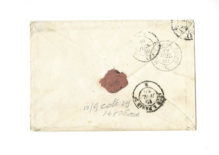 EVIANS càd sarde 18 juil 60 sur n° 14 de France bien