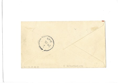 N°27, 29, 30 et 31 obl. CANTON 30 JUIN 05 sur enveloppe