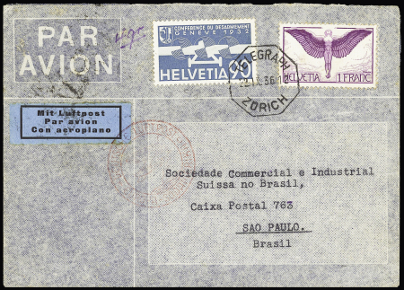 1936 (22. Sep.) 14. Südamerikafahrt, Bedarfsbrief