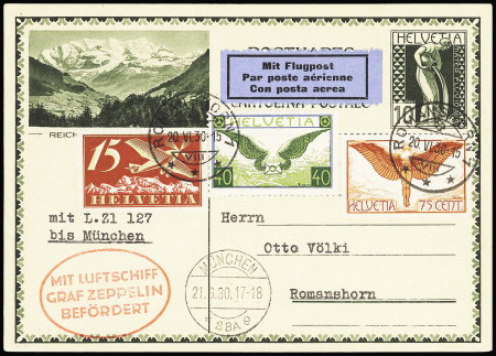 1930 (20. Juni) Deutschlandfahrt, Abwurf München,