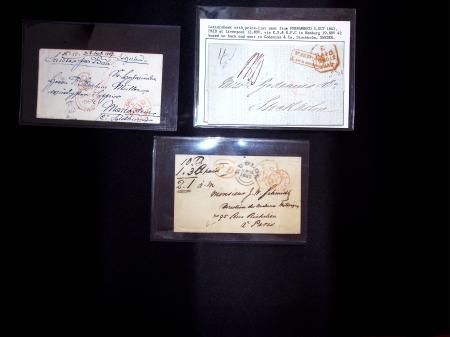 1836-1906 Lot of 12 pre-stamp covers to a range of